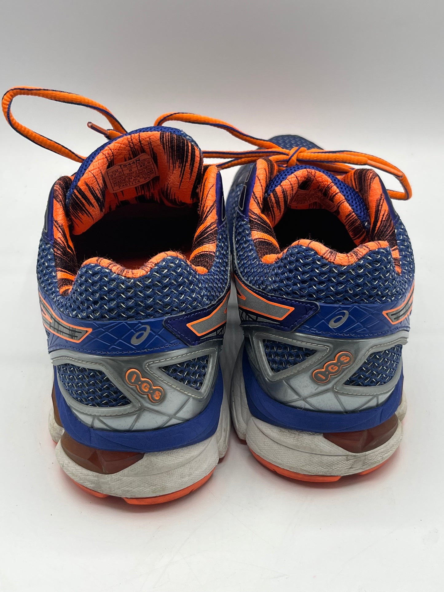 ASICS running shoe GT 2000 blue and orange size 9 men’s preowned