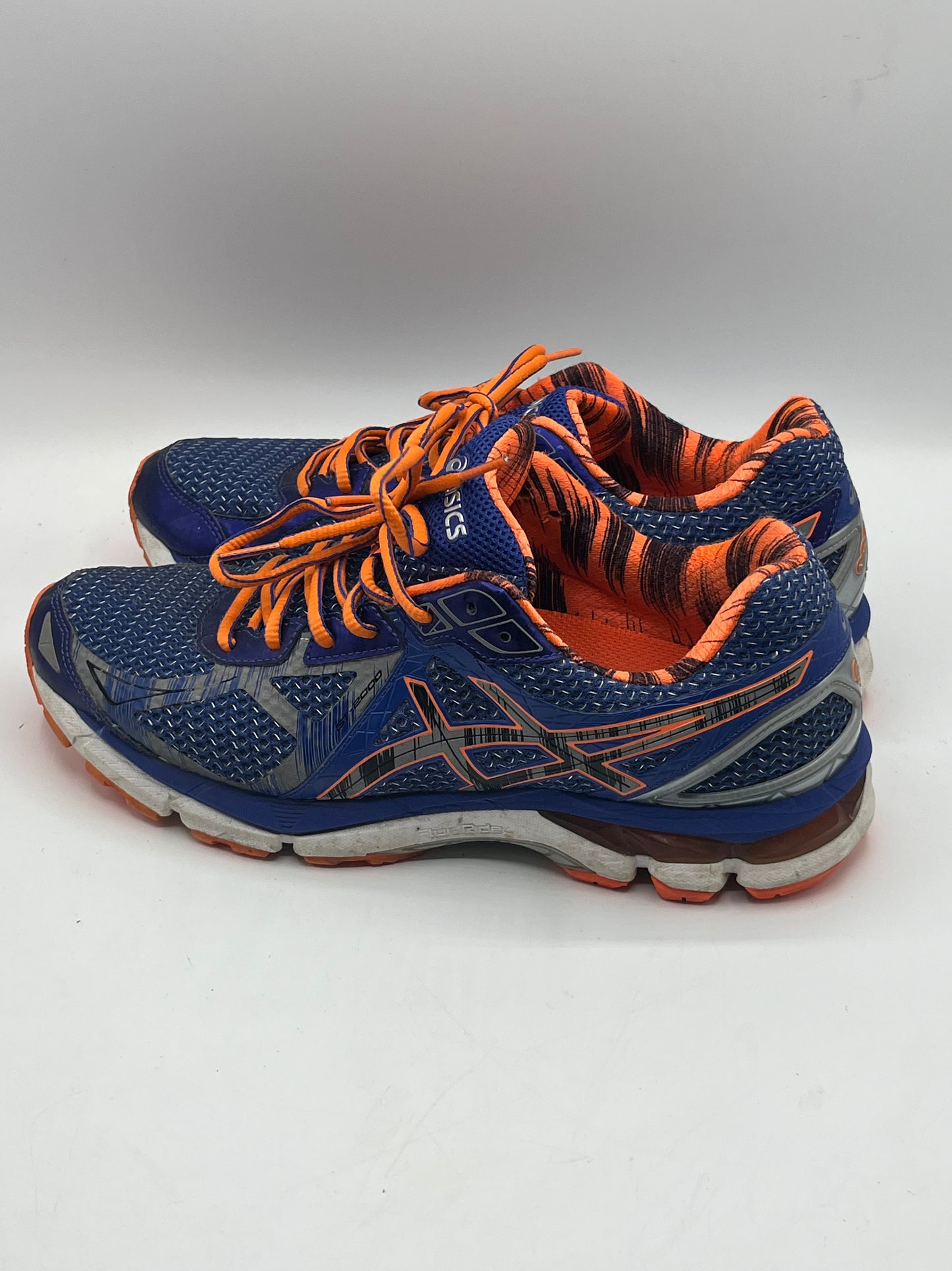 ASICS running shoe GT 2000 blue and orange size 9 men’s preowned