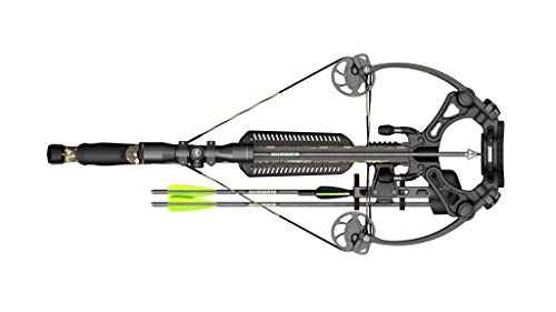 Barnett Whitetail Hunter Crossbow, with 4x32mm Multi-Reticle Scope, 2 Arrows, Lightweight Quiver, STR without Crank Device