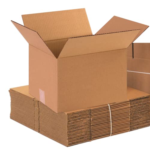 AVIDITI Shipping Boxes Small 12"L x 10"W x 8"H, 25-Pack | Corrugated Cardboard Box for Packing, Moving and Storage