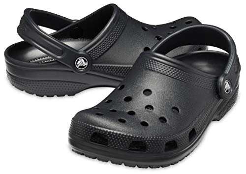 Crocs Unisex-Adult Classic Clogs (Best Sellers), Black, 11 Men/13 Women