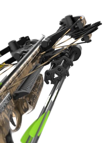 Barnett Whitetail Hunter Crossbow, with 4x32mm Multi-Reticle Scope, 2 Arrows, Lightweight Quiver, STR without Crank Device