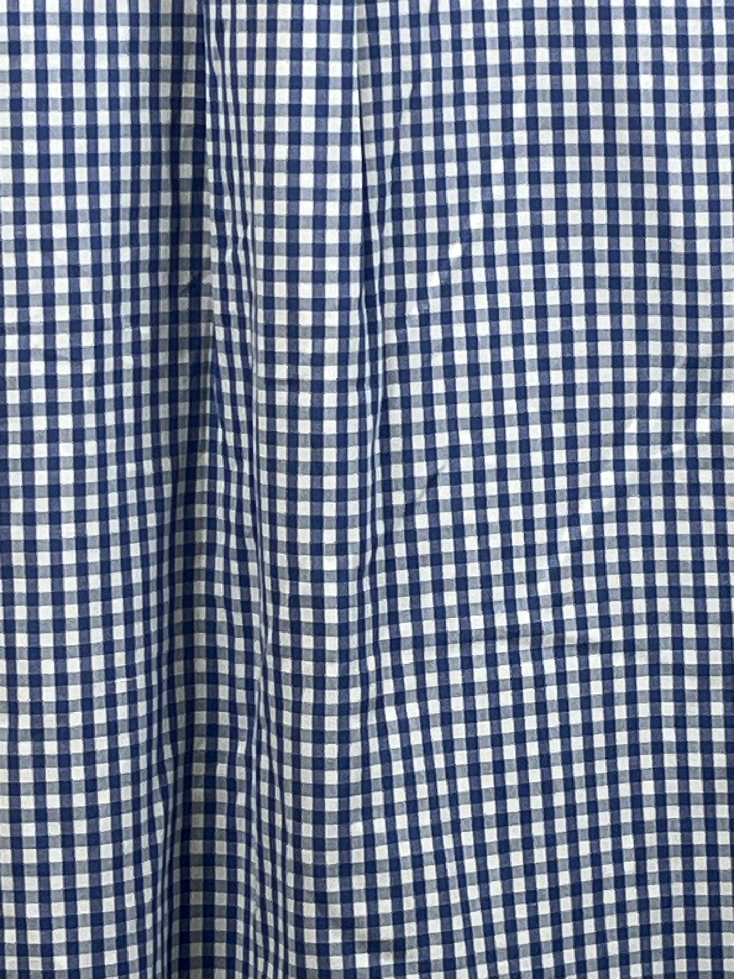 Ralph Lauren, golf short sleeve button up shirt, size large, blue, check, picnic plaid preowned