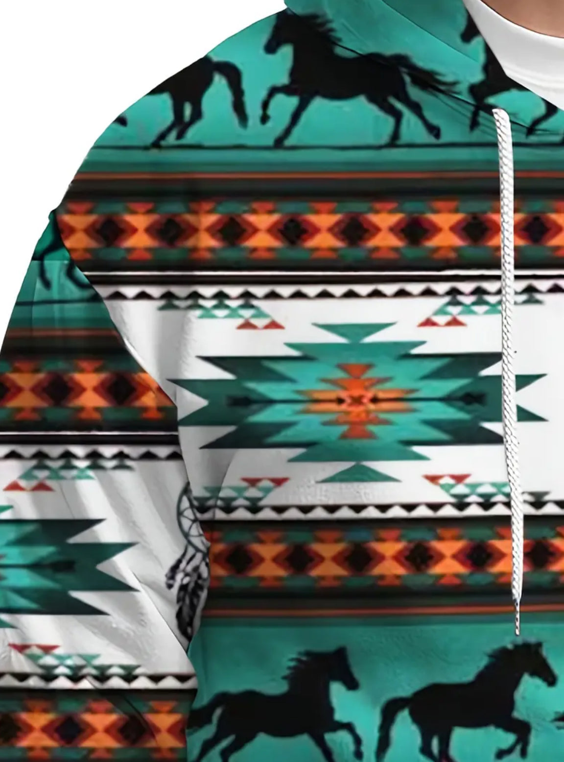 Aztec men’s lightweight hoodie with pockets and drawstring size 2 XL