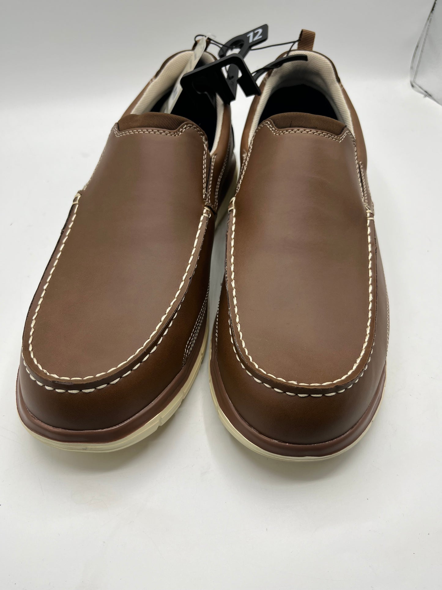 George shoe slip on loafer flexible lightweight brown size 12