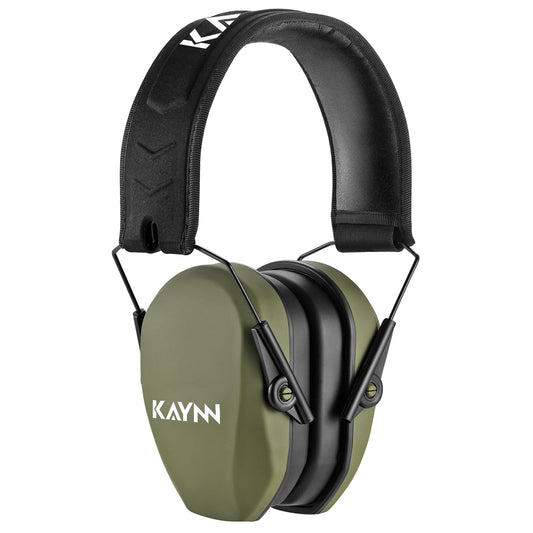 KAYNN 018 Shooting Ear Protection NRR 27dB,Adjustable Foldable Noise Reducing Hearing Protection Earmuffs for Shooting(1Pack-Green)