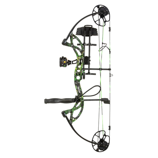 Bear Archery Cruzer G2 Ready to Hunt Compound Bow Package for Adults and Youth, Right Hand, Toxic