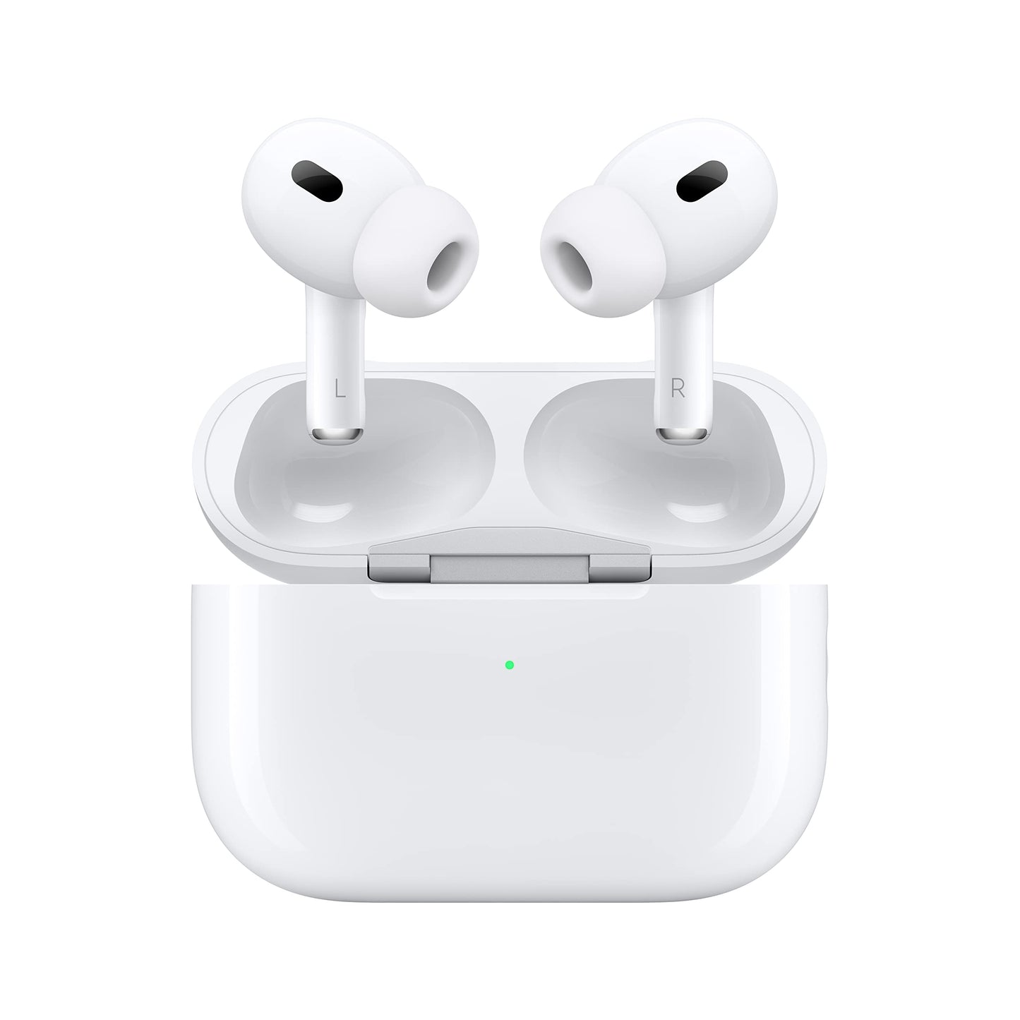 Apple AirPods Pro (2nd Generation) Wireless Ear Buds with USB-C Charging, Up to 2X More Active Noise Cancelling Bluetooth Headphones, Transparency Mode, Adaptive Audio, Personalized Spatial Audio