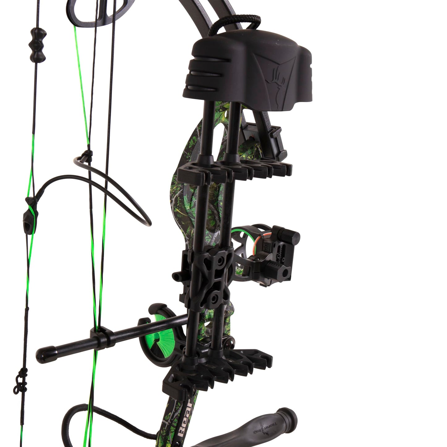 Bear Archery Cruzer G2 Ready to Hunt Compound Bow Package for Adults and Youth, Right Hand, Toxic