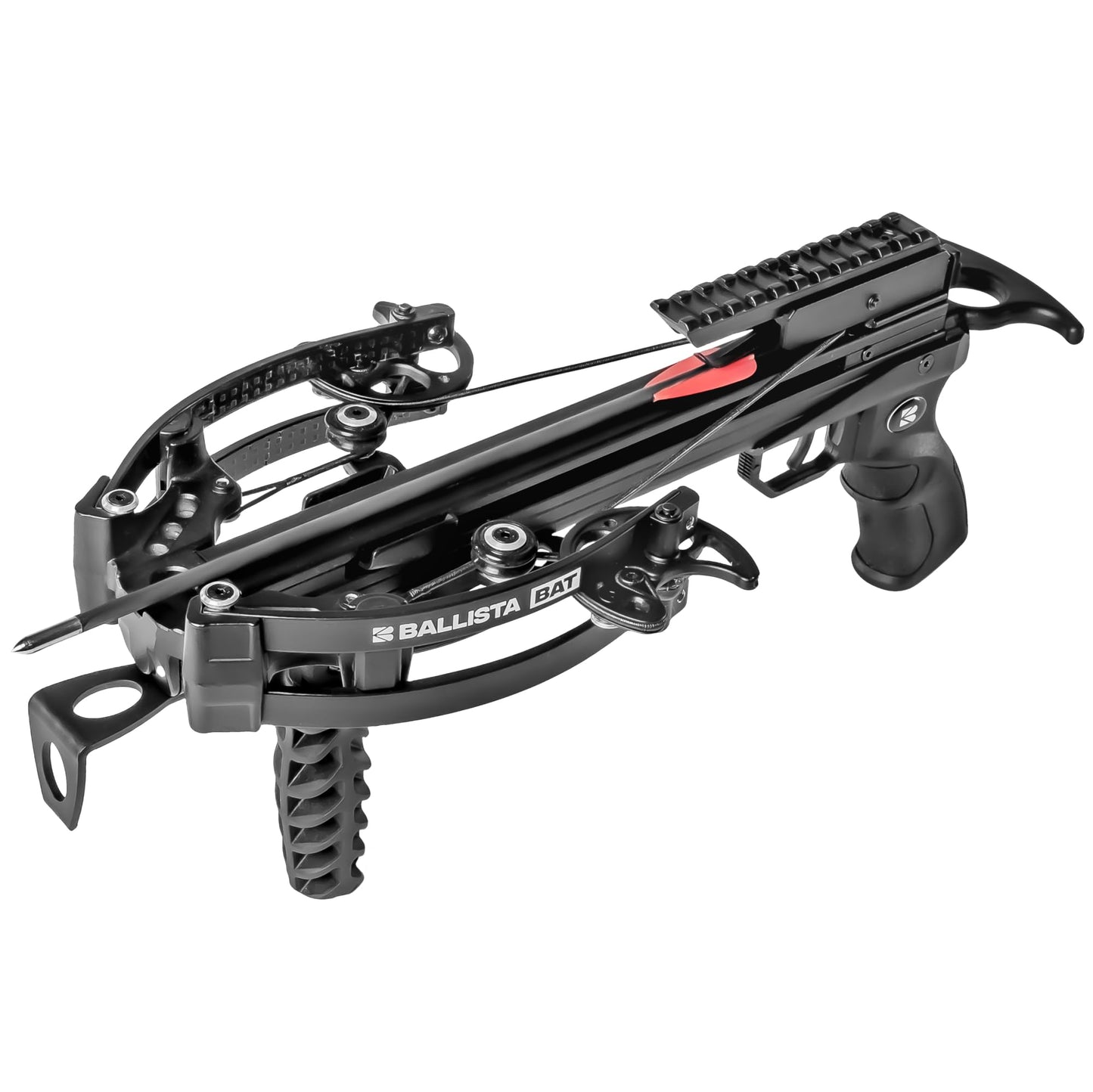 BALLISTA BAT Compound Mini Crossbow with One Hand Small Crossbow for Hunting, Fishing and Target for Adults and Youth - Fast 330fps, Powerful 130lbs, Lightweight 2.46lbs