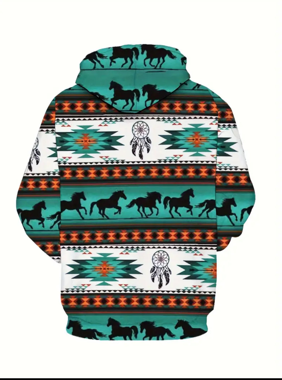 Aztec men’s lightweight hoodie with pockets and drawstring size 2 XL