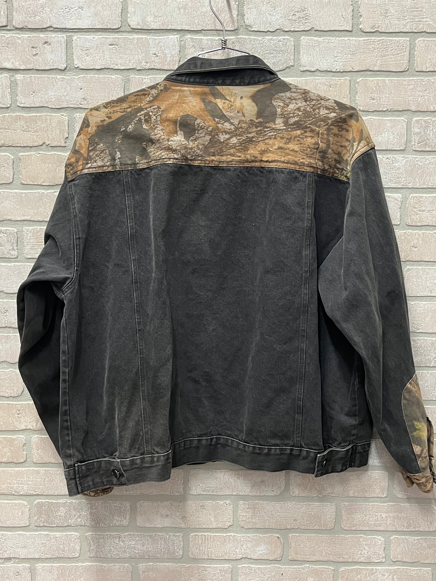 Camo Ridge, vintage, camo, black denim, jacket, size extra large grand Men’s preowned