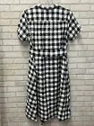 Lisa Marie Fernandez NWT Black Buffalo Checked Plaid Shirt Dress Belt Pockets XL