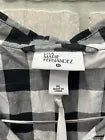 Lisa Marie Fernandez NWT Black Buffalo Checked Plaid Shirt Dress Belt Pockets XL