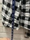 Lisa Marie Fernandez NWT Black Buffalo Checked Plaid Shirt Dress Belt Pockets XL