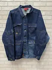 Vintage blue jeans denim trucker jacket distressed 4XL Elbow Patches