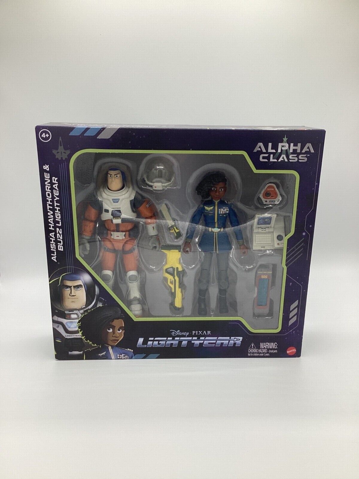 Disney Pixar Lightyear 2022 Alpha Class Buzz & Alisha Hawthorne 2 Pack Toys