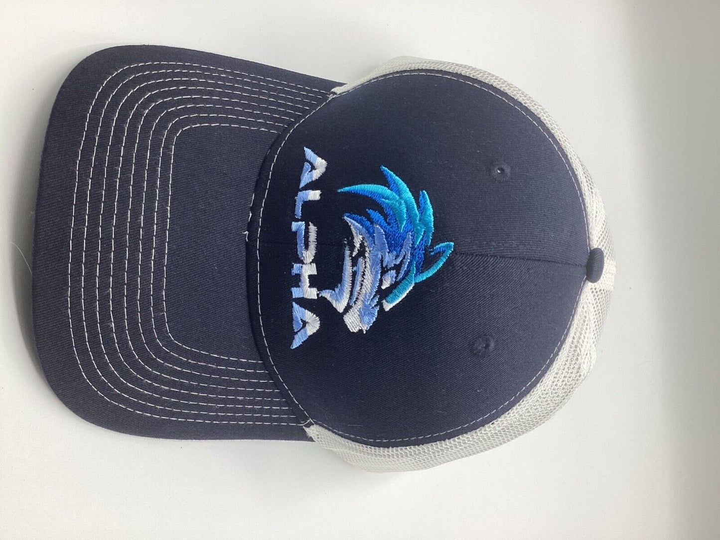 ballcape trucker’s hat blue &white snap back regular fit