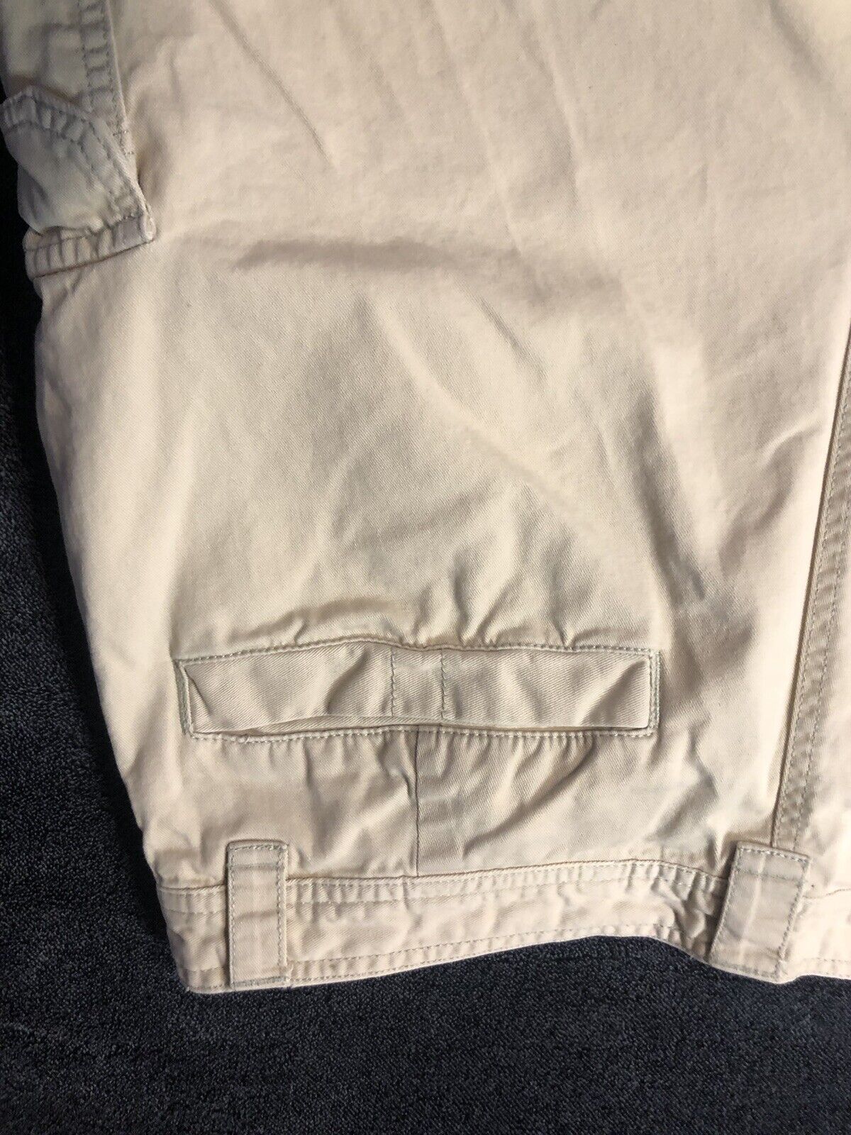 Columbia Shorts Mens 36 Beige Khaki Nylon Pockets Outdoor Hiking Fishing ￼Casual