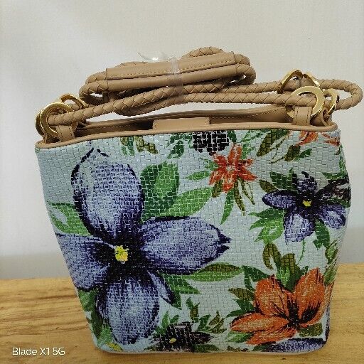 Bueno Multi Color Tropical Floral Purse Handbag NWT