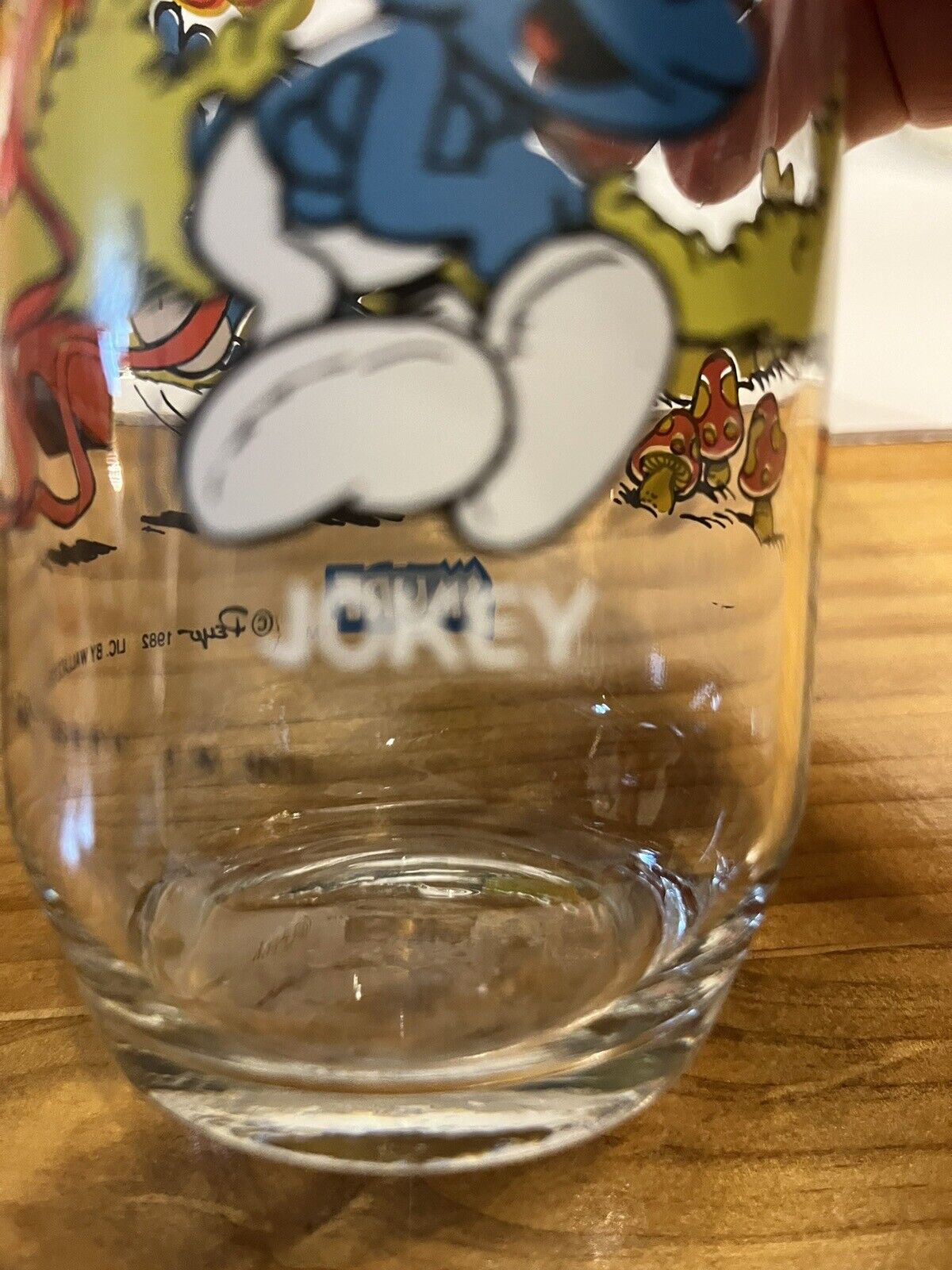 Vintage Hardee's Peyo Smurf Glasses 1982/1983 Wallace Berry Lot Of 5