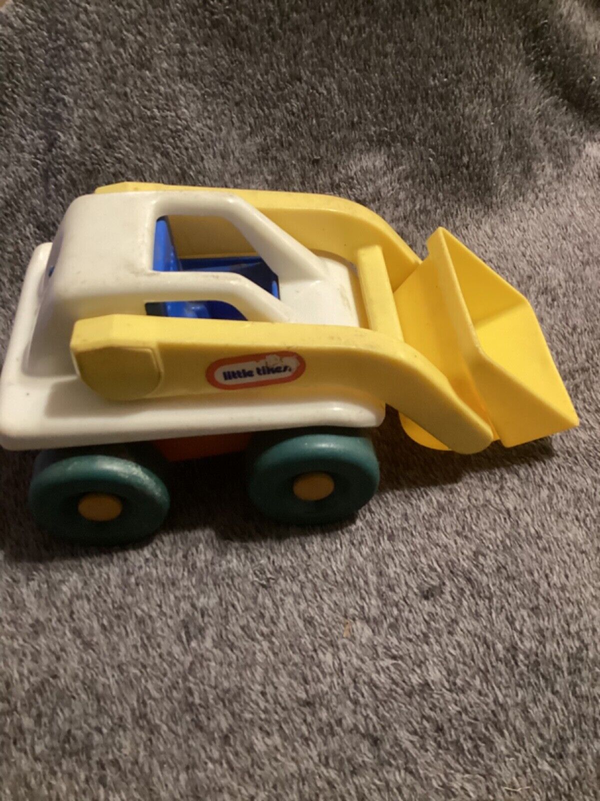 vintage little tikes front end loader construction truck toy Made In America