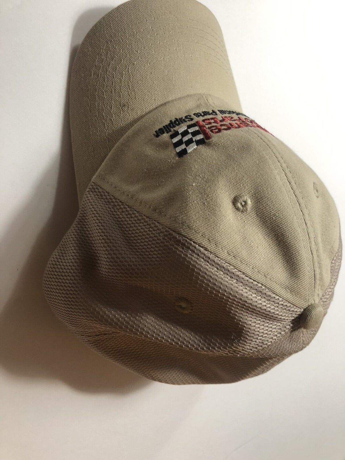 AutoZone cap hat adjustable tan in color Light brown or tan Robertson marketing