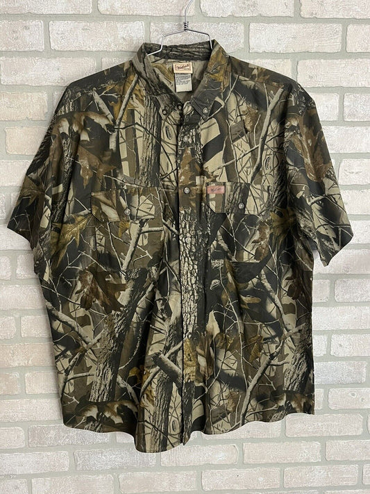 Vintage Woolrich Shirt Mens XL Reeltree Camouflage Hunting Button Down Top