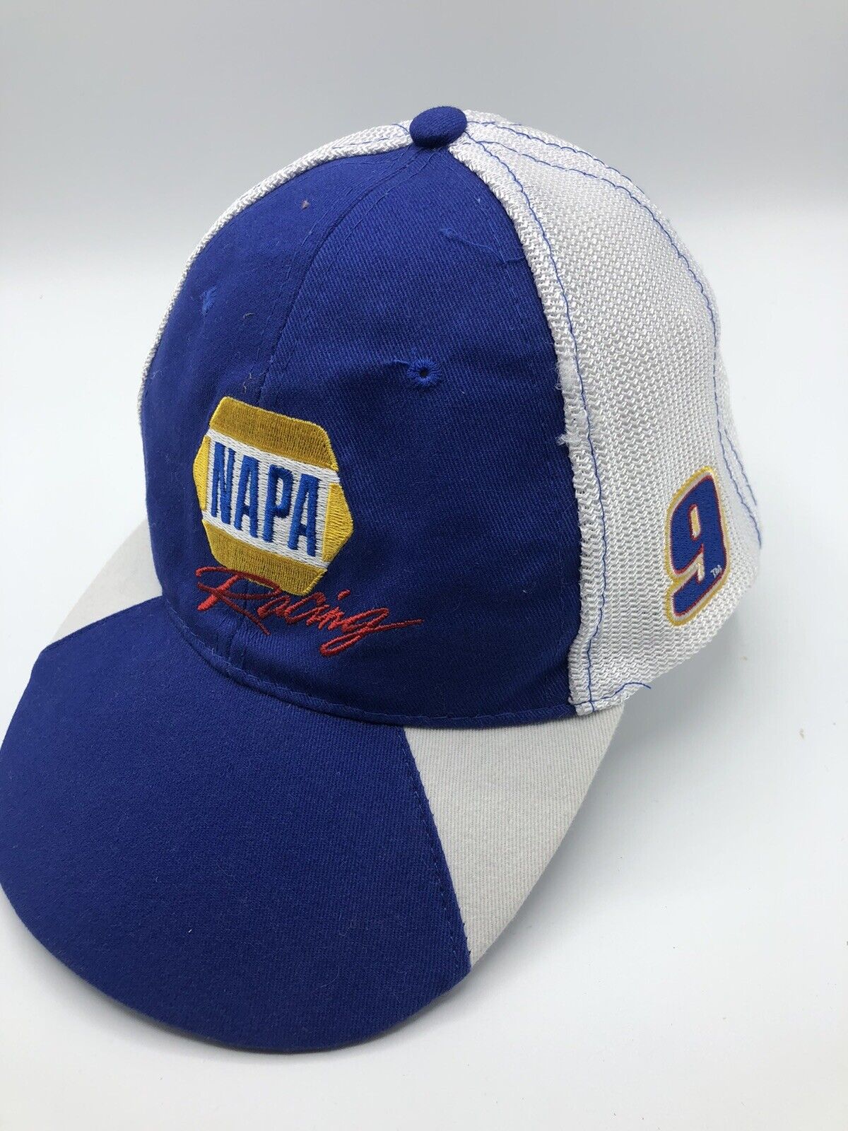 Chase Elliot Hat Cap Strap Back Mens NASCAR Racing Napa 9 Blue White