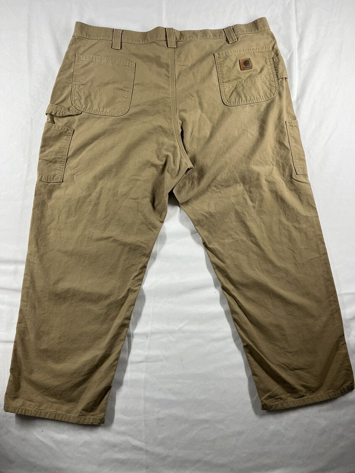 Carhartt Carpenter Pants Men's 46x30 Khaki Straight B324 DKH Relaxed P3M