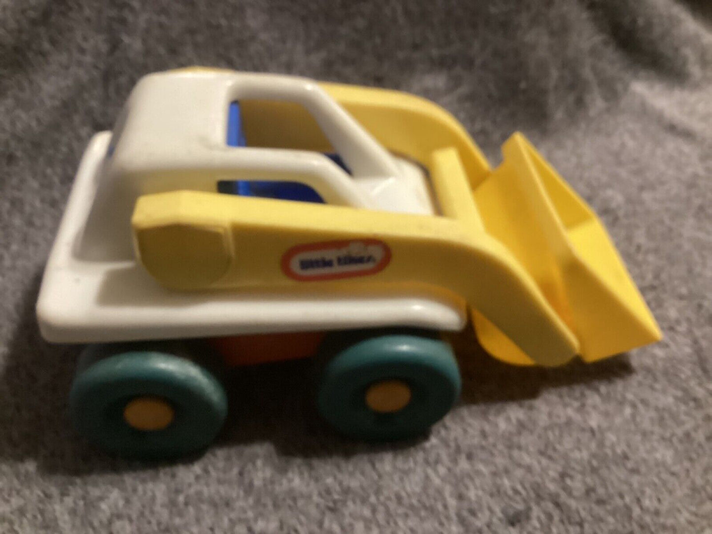 vintage little tikes front end loader construction truck toy Made In America