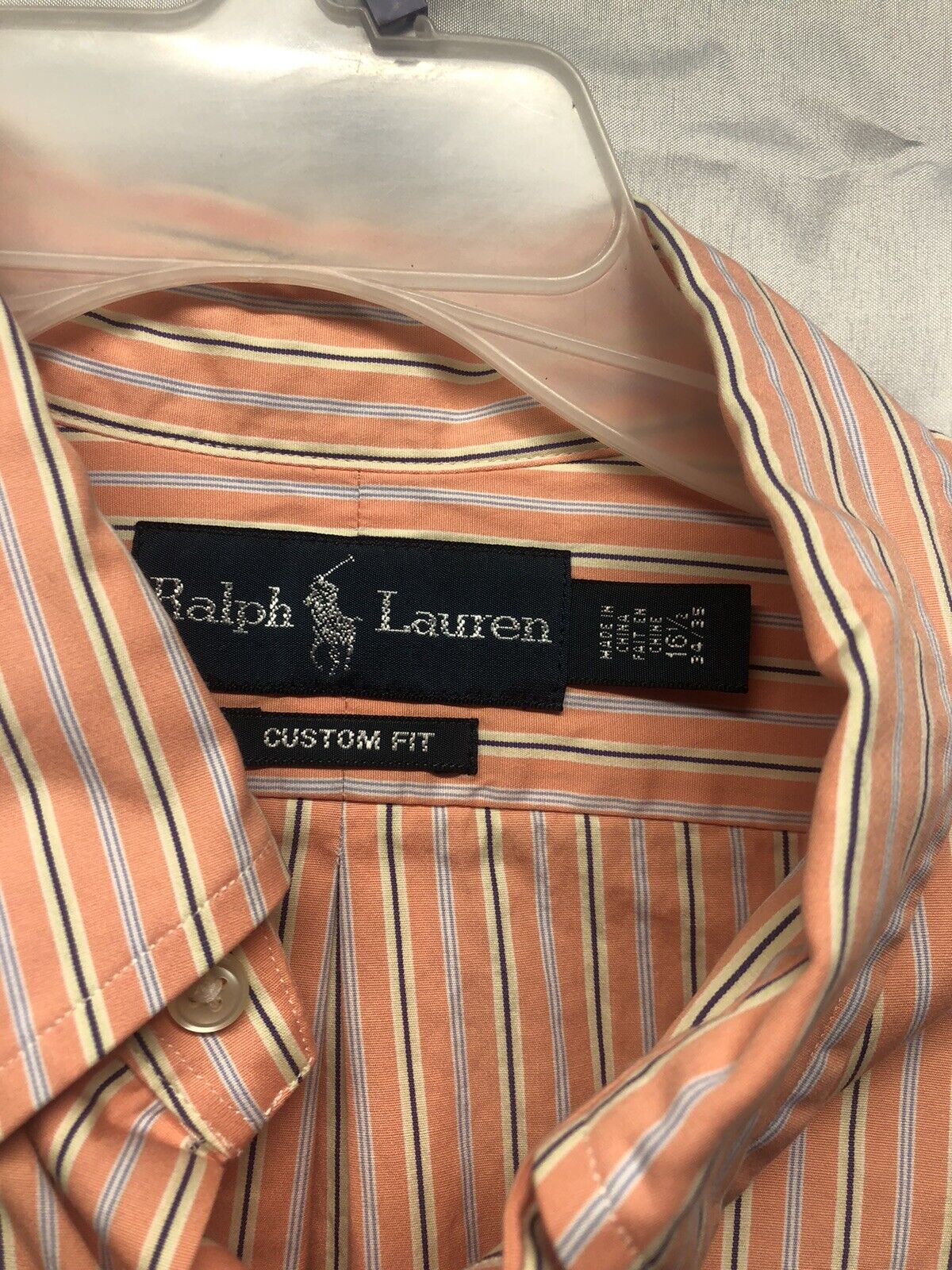 Ralph Lauren Men's Size 16 1/2 34 35 Button Down Dress Shirt Comfort Fit