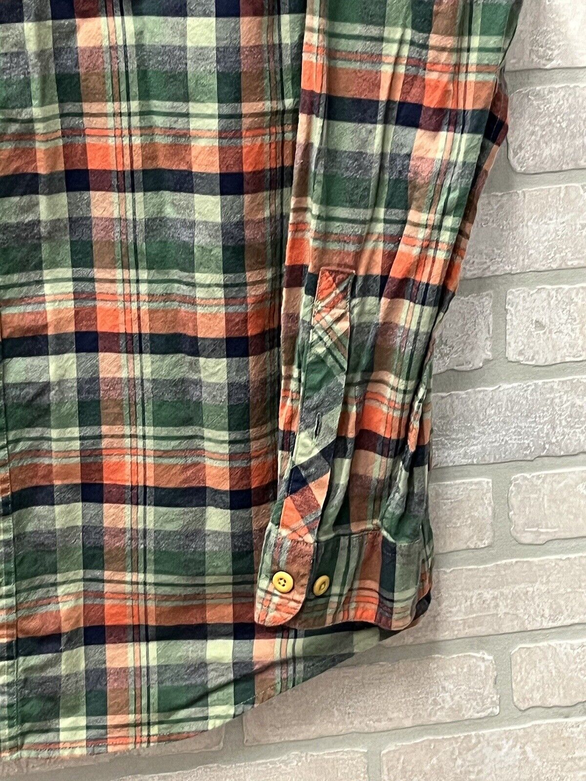 Duluth trading co Long Sleeve Button Up Flannel Shirt Sz XL Tall Tartan Plaid