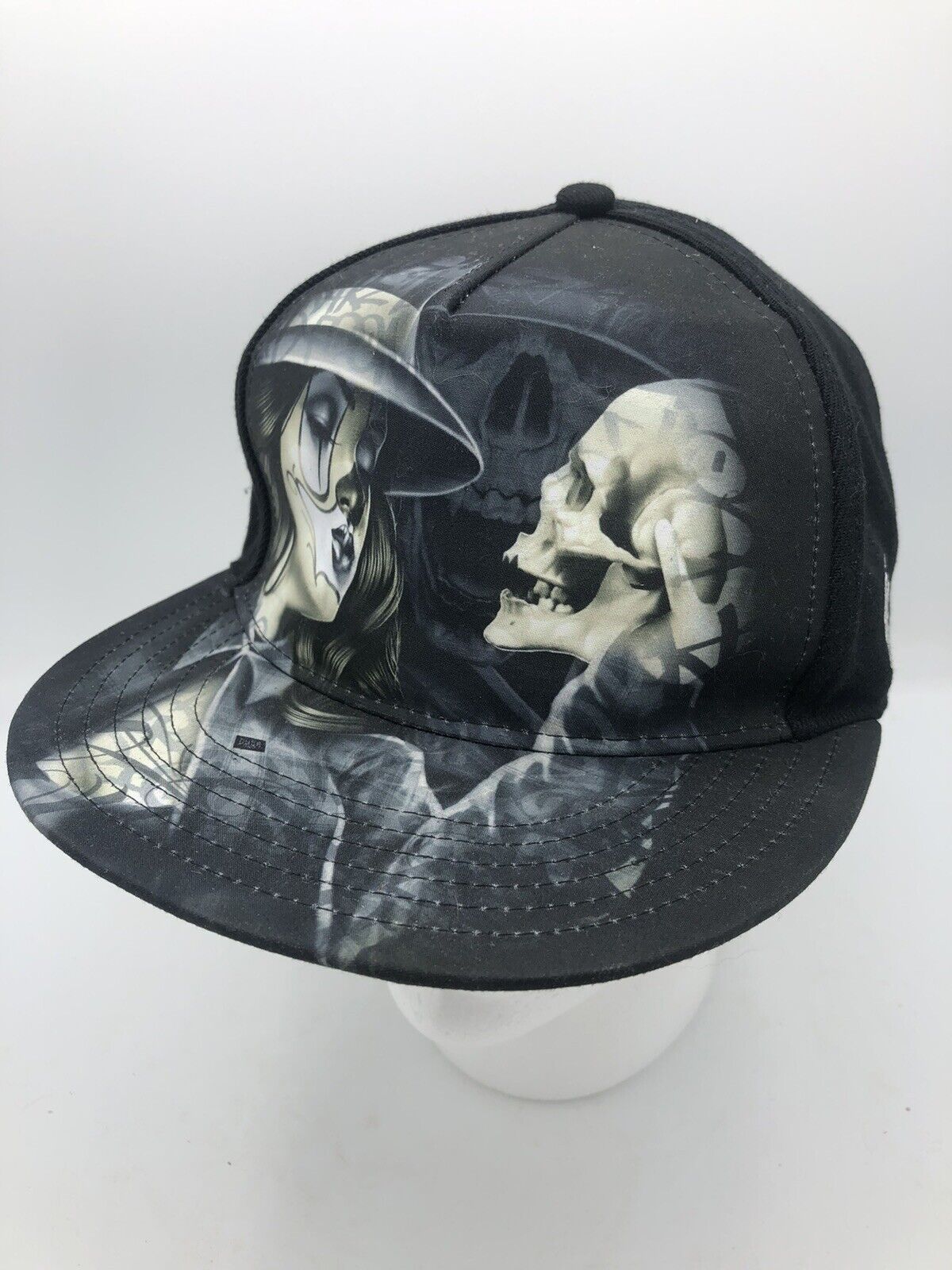 DyseOne Snap Back Cap Black Color Skeleton (LostLove Hat) Hip Hop Truckers Hat