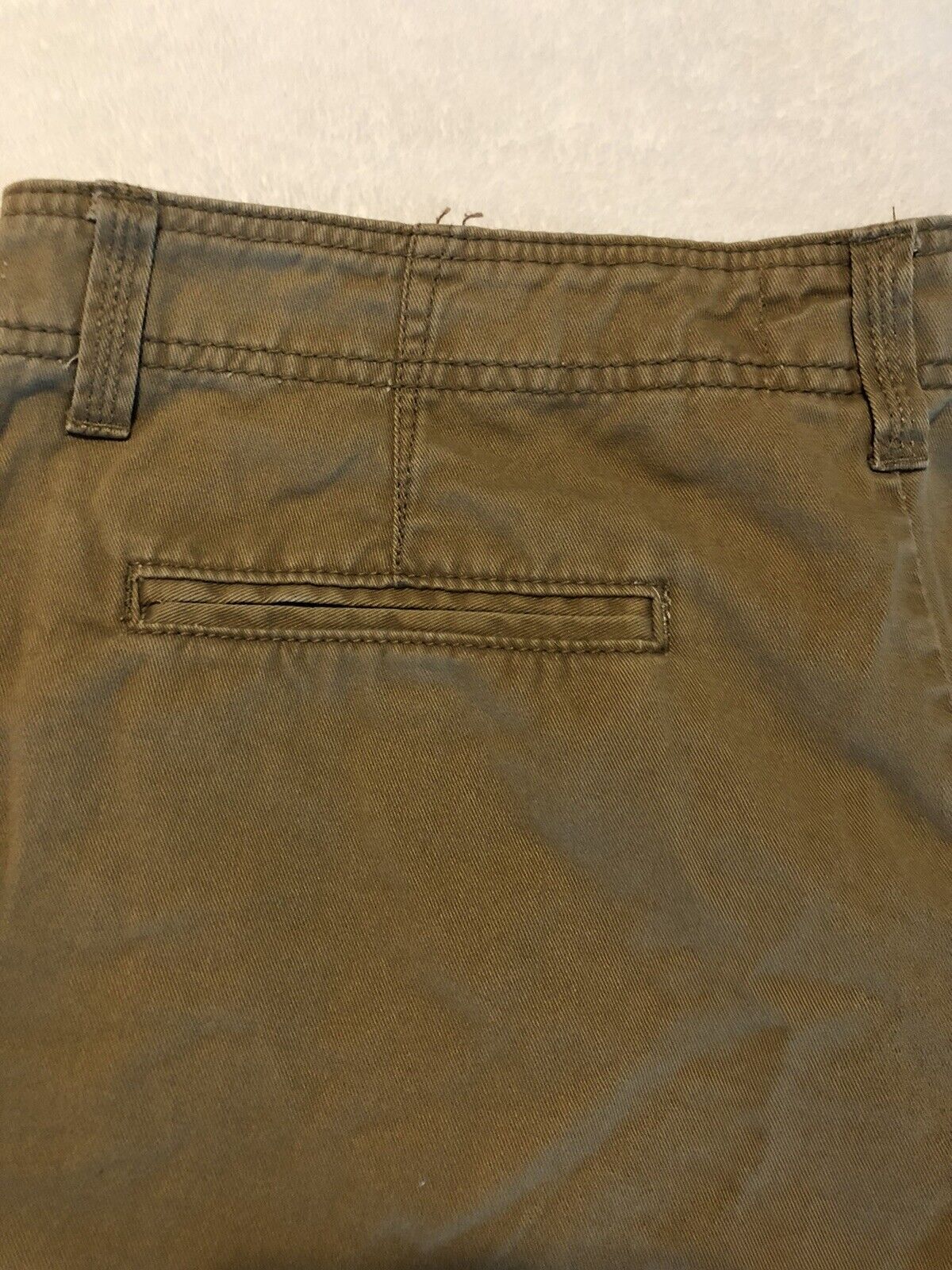 OP Ocean Pacific Cargo Shorts Mens 34 Khaki Zip Pocket Hiking Skateboarding