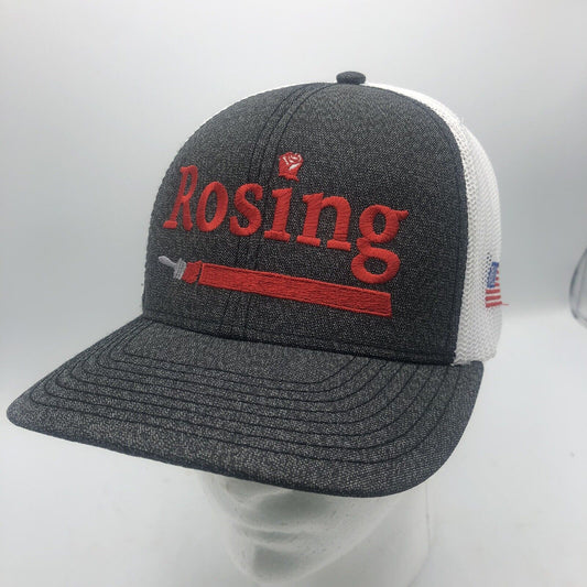 Truckers Hat Ball Cap Snapback Logo Says Rosing Painting one size fits most CA