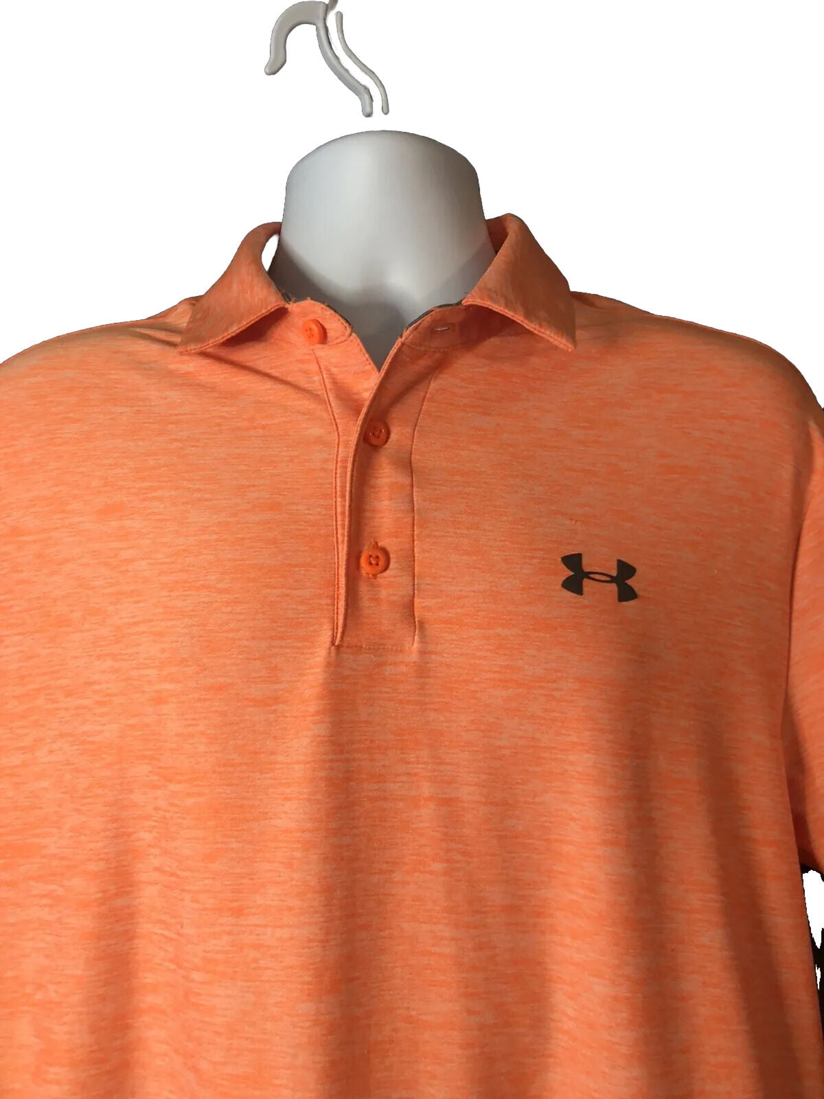 Under Armour Men's Polo Shirt Short Sleeve ￼ Orange ￼Size MD/MM