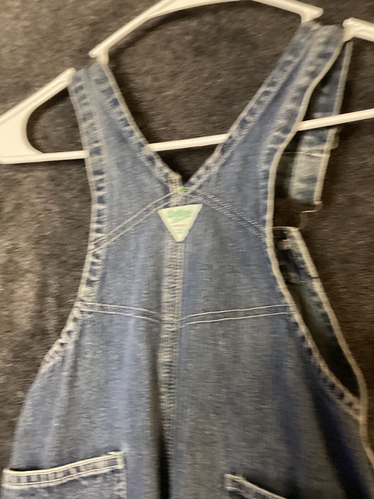 Vintage Osh Kosh B' Gosh Blue Denim Vestbak Overalls USA 4T