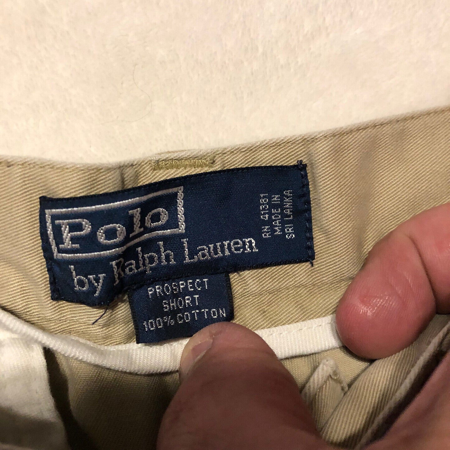 Ralph Lauren Shorts Mens 30 ￼￼ Beige ￼100% Cotton Pony Golf Casual Classic