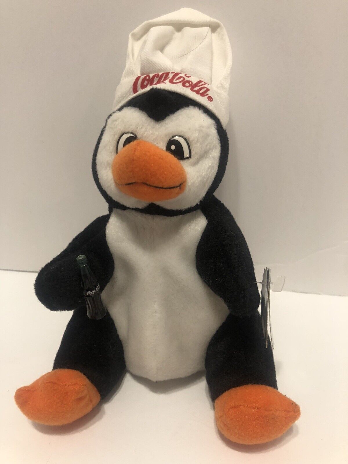 Coca-Cola Penquin in Chef's Hat Everyday Plush Bean Bag 1998  Vintage￼