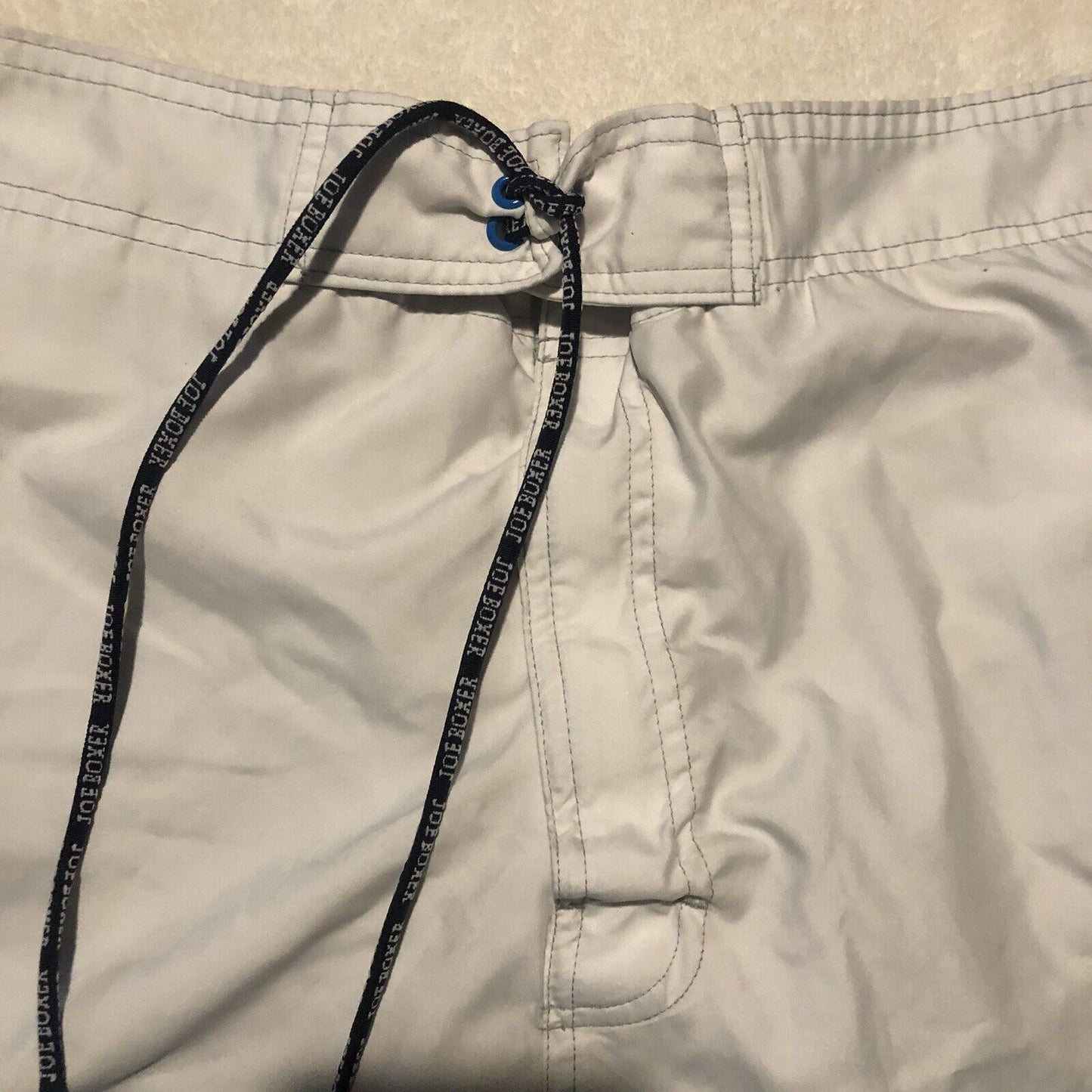 Joe Boxer Swim Trunks Size Men's XL Waist 40-42* Drawstring Fly Pocket Shorts