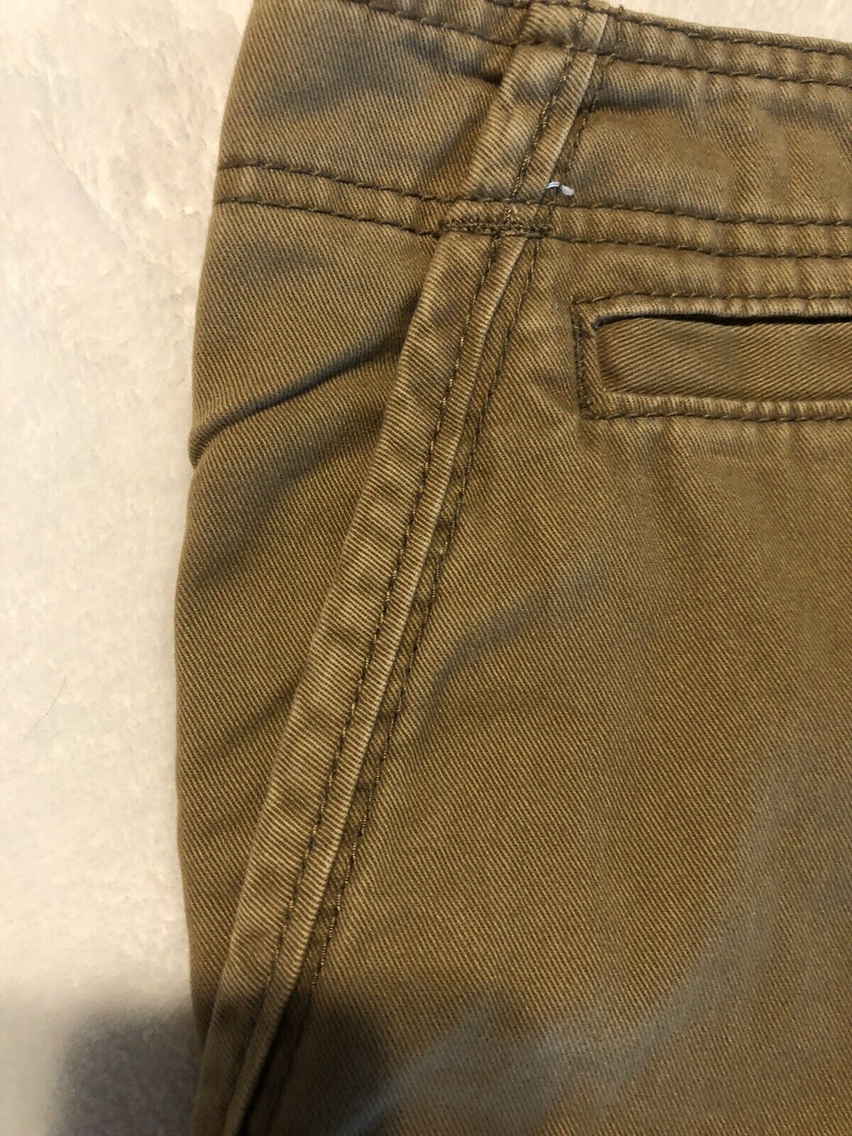 OP Ocean Pacific Cargo Shorts Mens 34 Khaki Zip Pocket Hiking Skateboarding