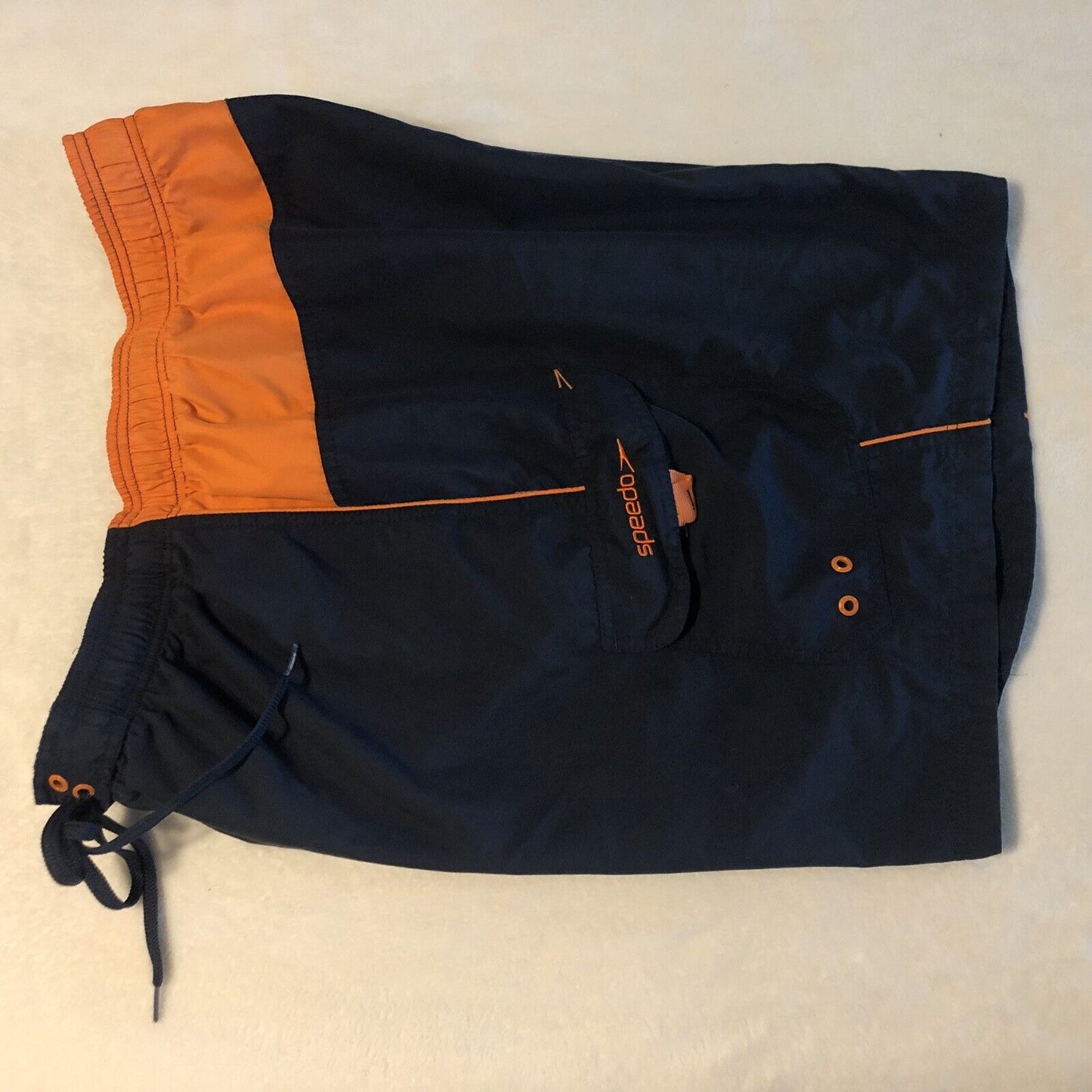 Speedo Men's Shorts Swim Trunks Blue and orange ￼Size XXL Drawstring￼