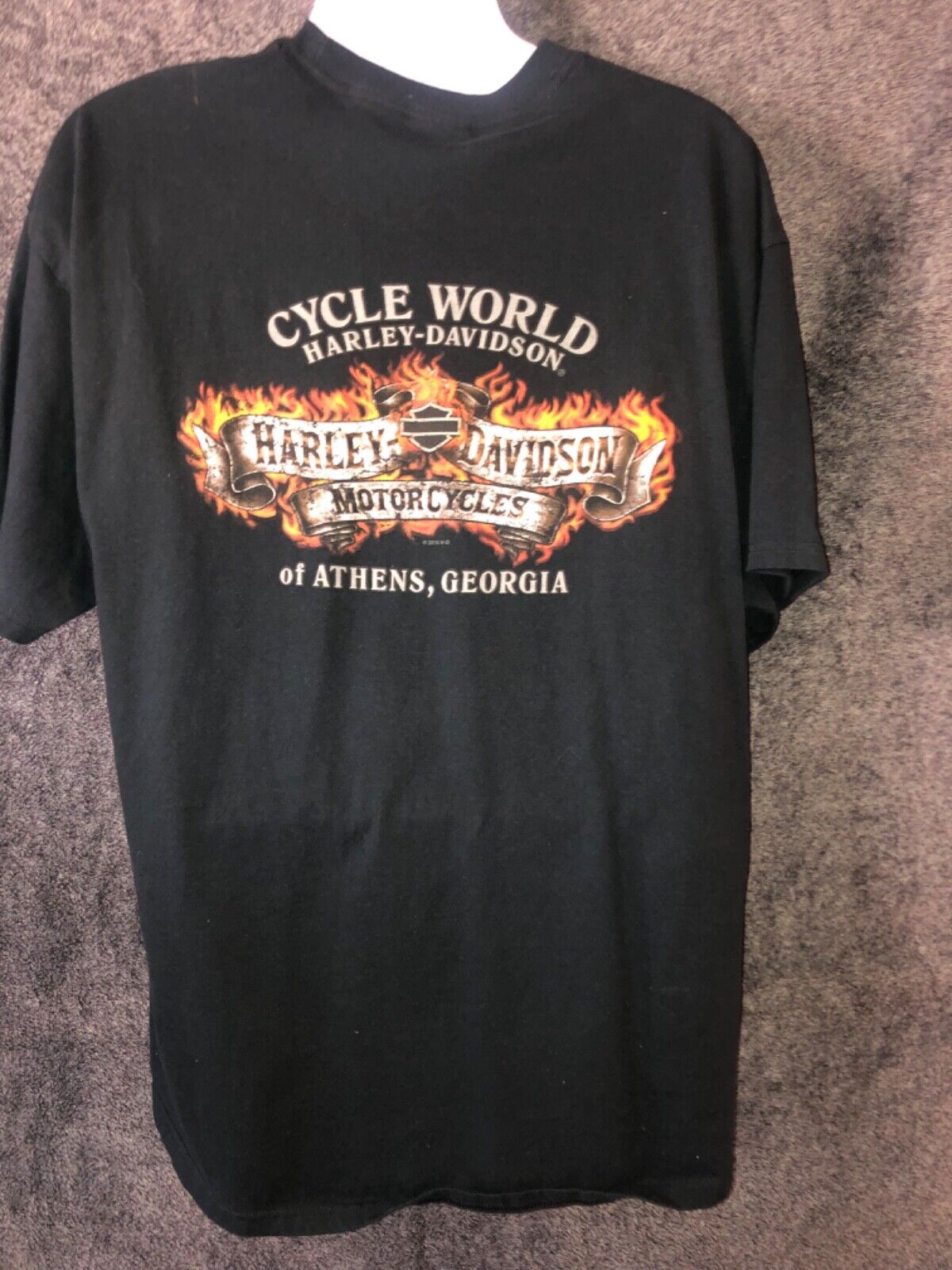 Authentic Harley Davison￼ Motorcycle World Athens Georgia T Shirt Sz 2XL