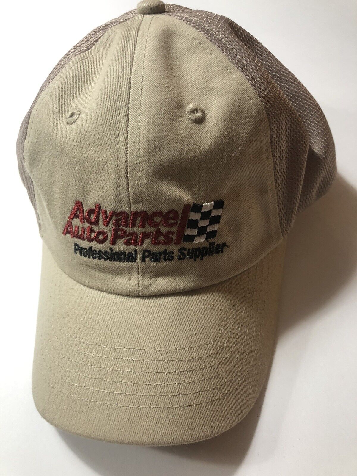 AutoZone cap hat adjustable tan in color Light brown or tan Robertson marketing