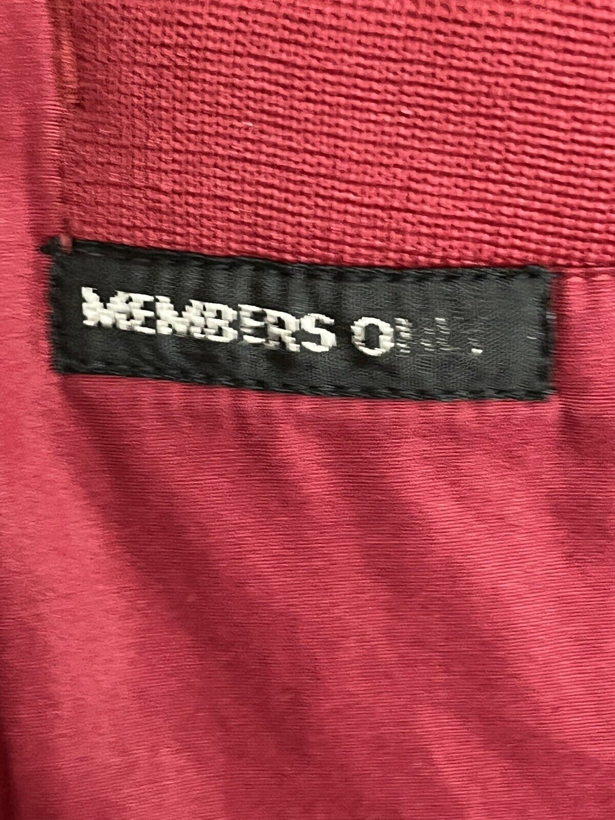 Vintage Members Only man burgundy Jacket size L