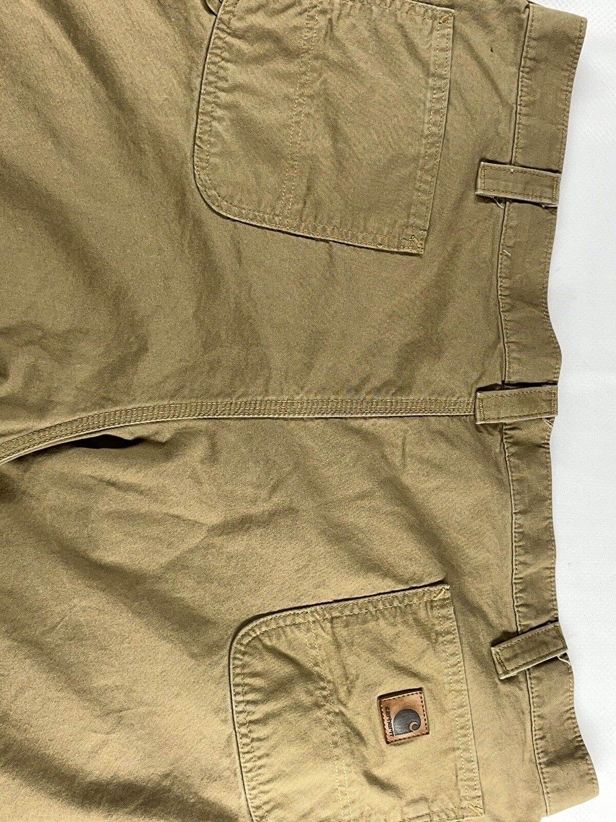 Carhartt Carpenter Pants Men's 46x30 Khaki Straight B324 DKH Relaxed P3M