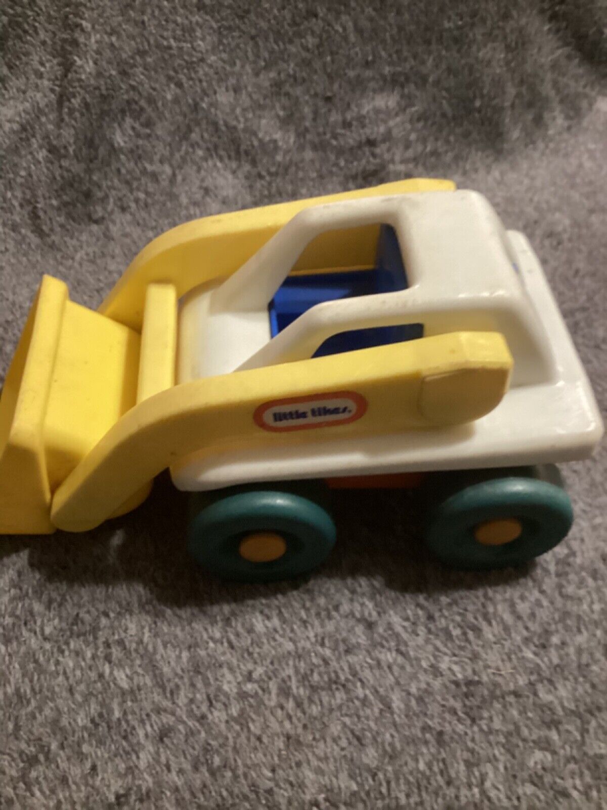 vintage little tikes front end loader construction truck toy Made In America