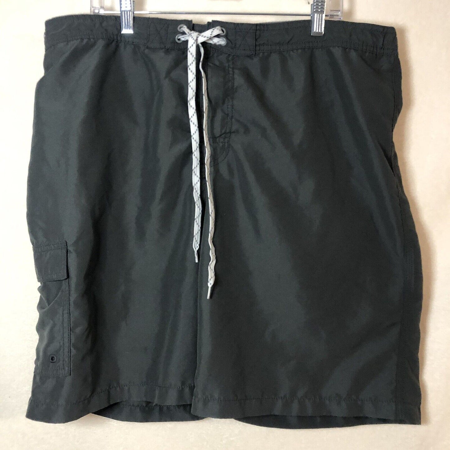 Merona Short Mens XL Gray ￼Pocket Casual Swimming trunks basketball shorts￼