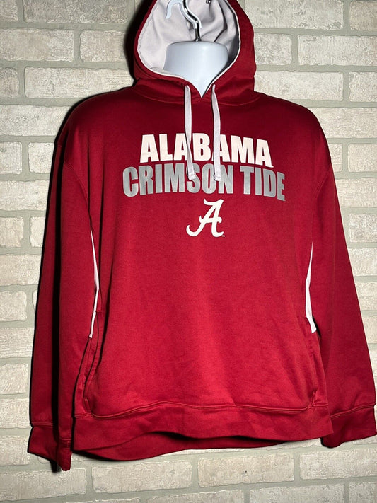 Alabama Crimsome Tide KA Knights Apparel Mens L Hoodie Sweatshirt Dry Fit Roll